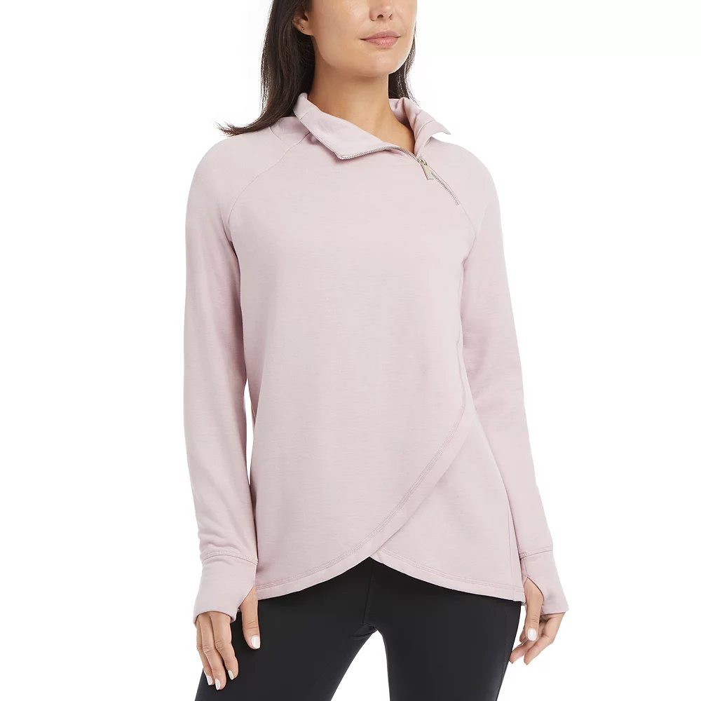 Women's Jockey Sport® Asymmetrical Fleece Pullover - Image 3