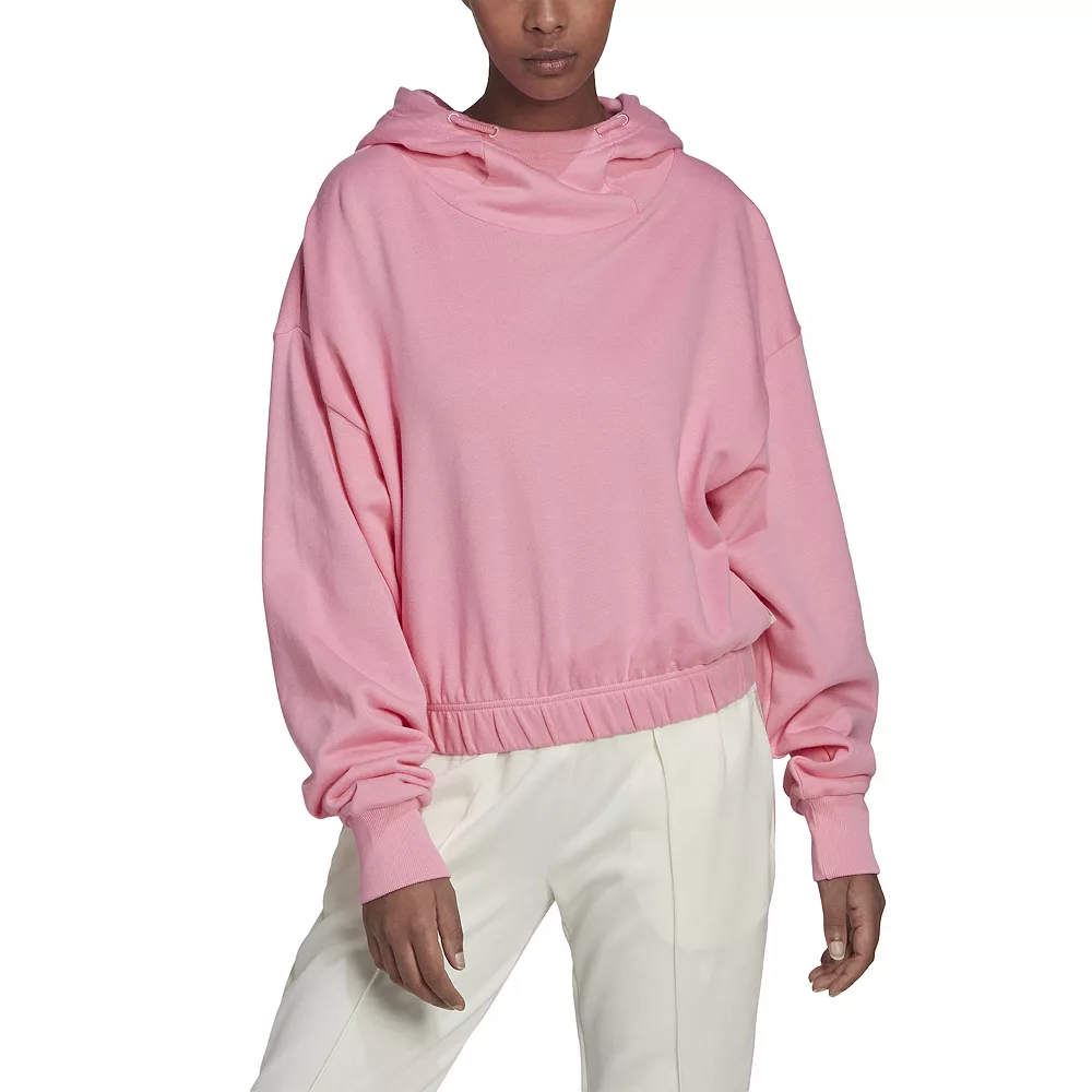Women's adidas Studio Lounge Cropped Hoodie - Image 7