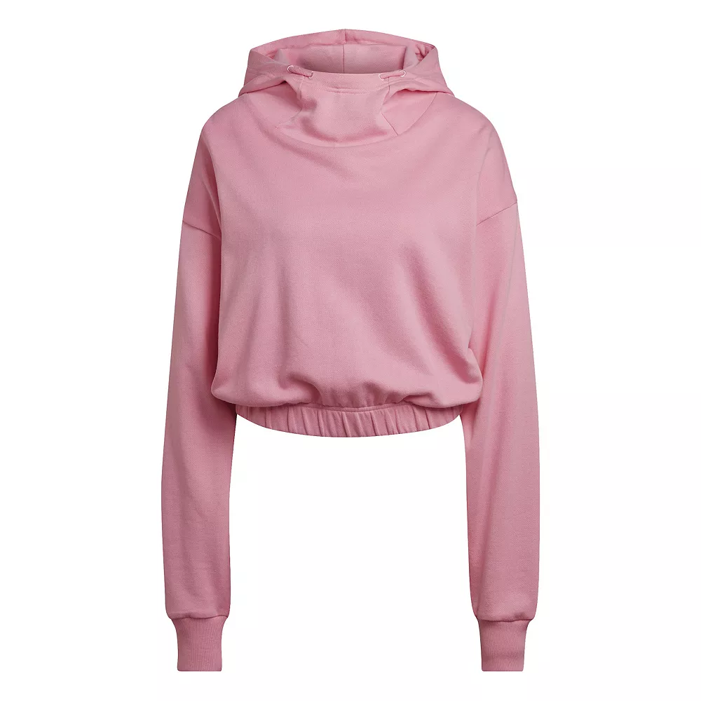 Women's adidas Studio Lounge Cropped Hoodie - Image 8