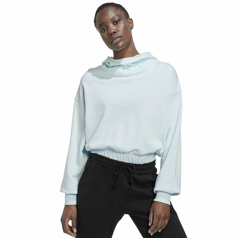 Women's adidas Studio Lounge Cropped Hoodie - Image 4