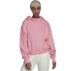 Women's adidas Studio Lounge Cropped Hoodie