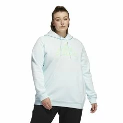 Plus Size adidas Badge of Sport Two-Tone Graphic Fleece Hoodie