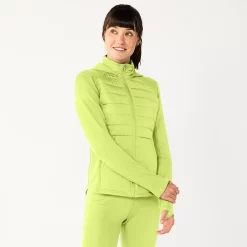 Women's Tek Gear® Hooded Mixed-Media Jacket -Vans Shop 5561979 Real Lemon