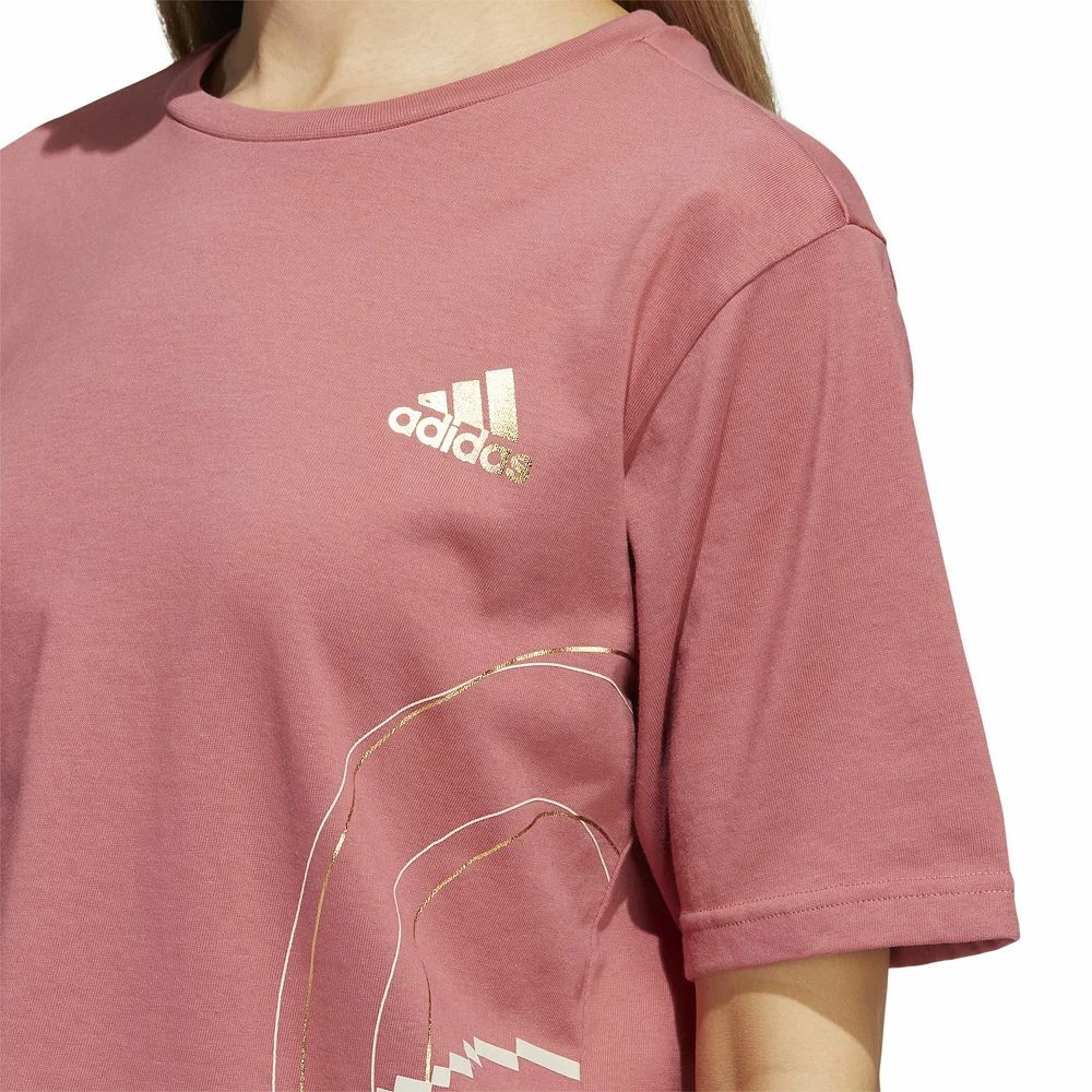 Women's adidas Holiday Fleece Graphic Crop Top 5 Women's adidas Holiday Fleece Graphic Crop Top - Image 5