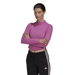 Women's adidas Holidayz Fleece Mockneck Top