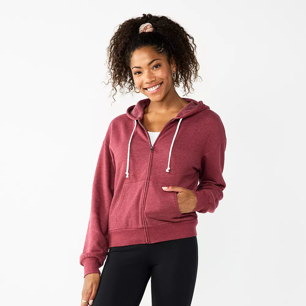 Juniors' SO® Favorite Long Sleeve Zip-Up Hoodie - Image 2
