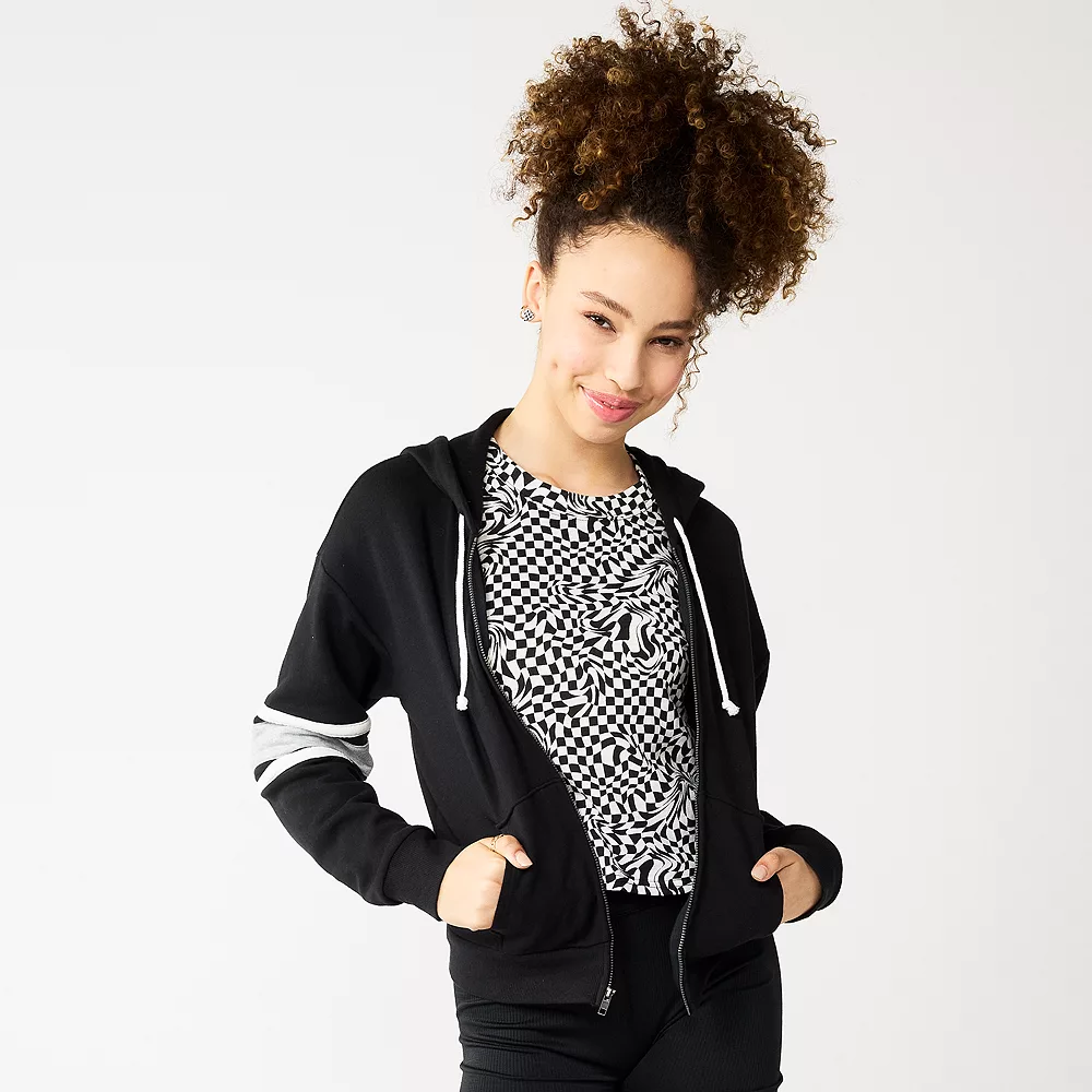 Juniors' SO® Favorite Long Sleeve Zip-Up Hoodie - Image 7