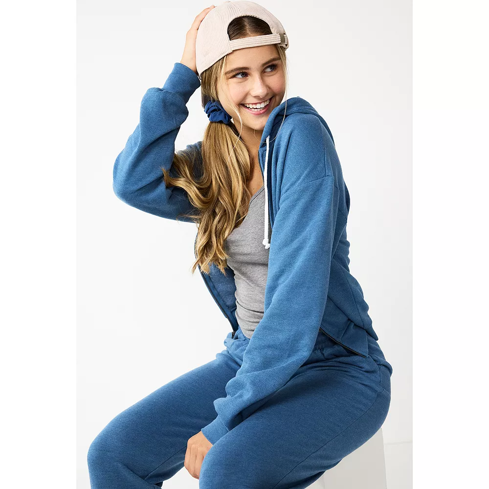 Juniors' SO® Favorite Long Sleeve Zip-Up Hoodie - Image 9