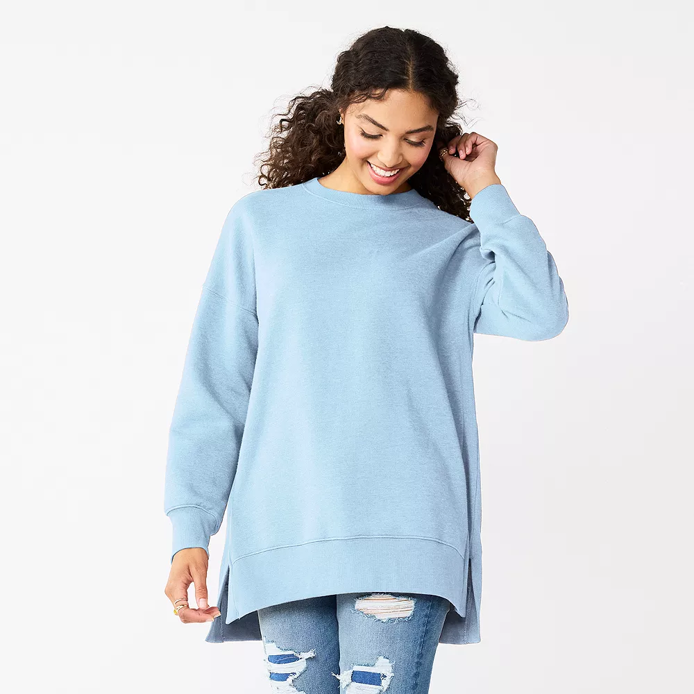 Juniors' SO® Oversized Weekend Tunic Pullover - Image 4