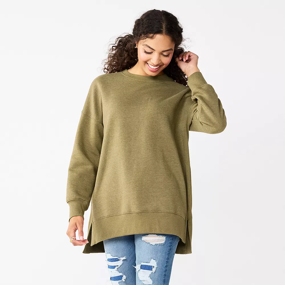 Juniors' SO® Oversized Weekend Tunic Pullover - Image 5