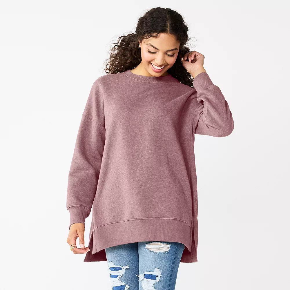 Juniors' SO® Oversized Weekend Tunic Pullover - Image 11