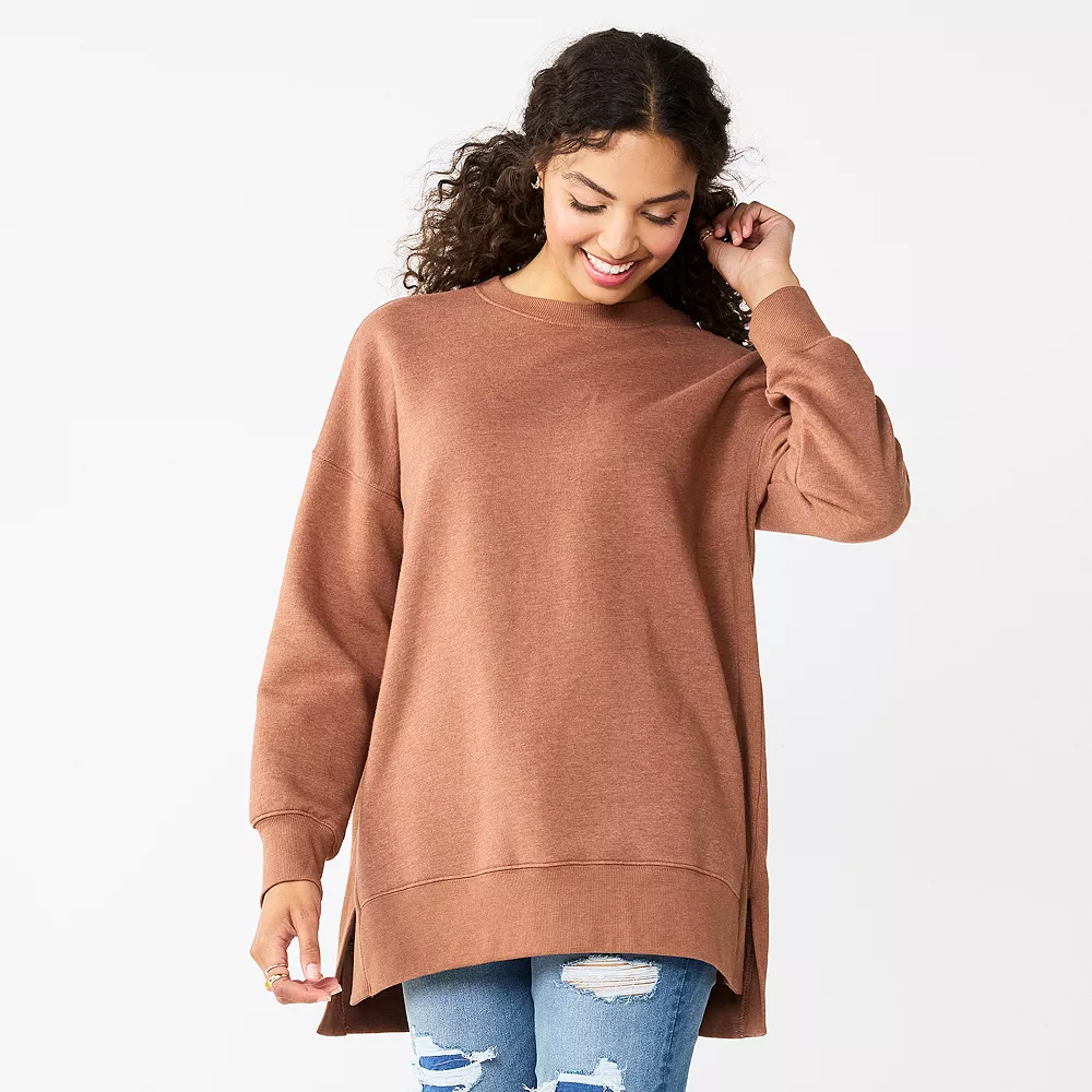 Juniors' SO® Oversized Weekend Tunic Pullover - Image 7