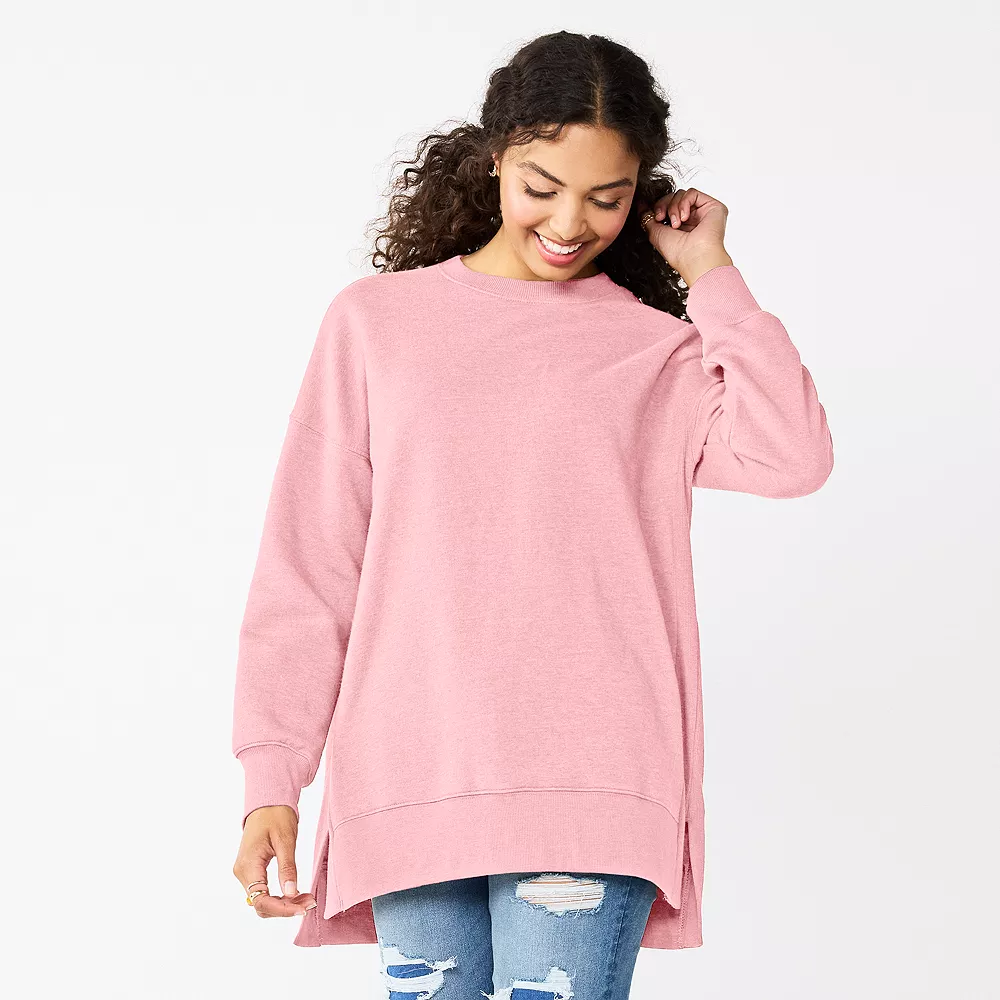 Juniors' SO® Oversized Weekend Tunic Pullover - Image 2