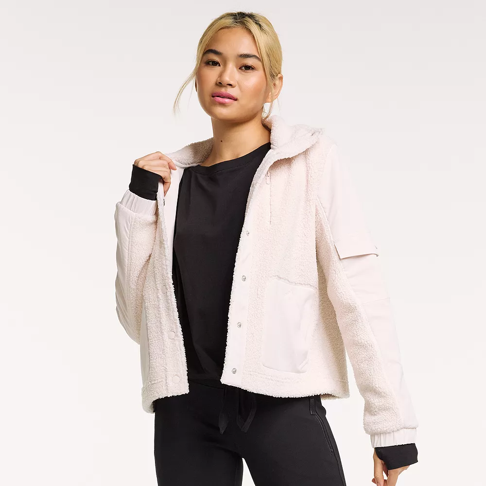 Women's FLX Boucle Mixed-Media Jacket 4 Women's FLX Boucle Mixed-Media Jacket - Image 4