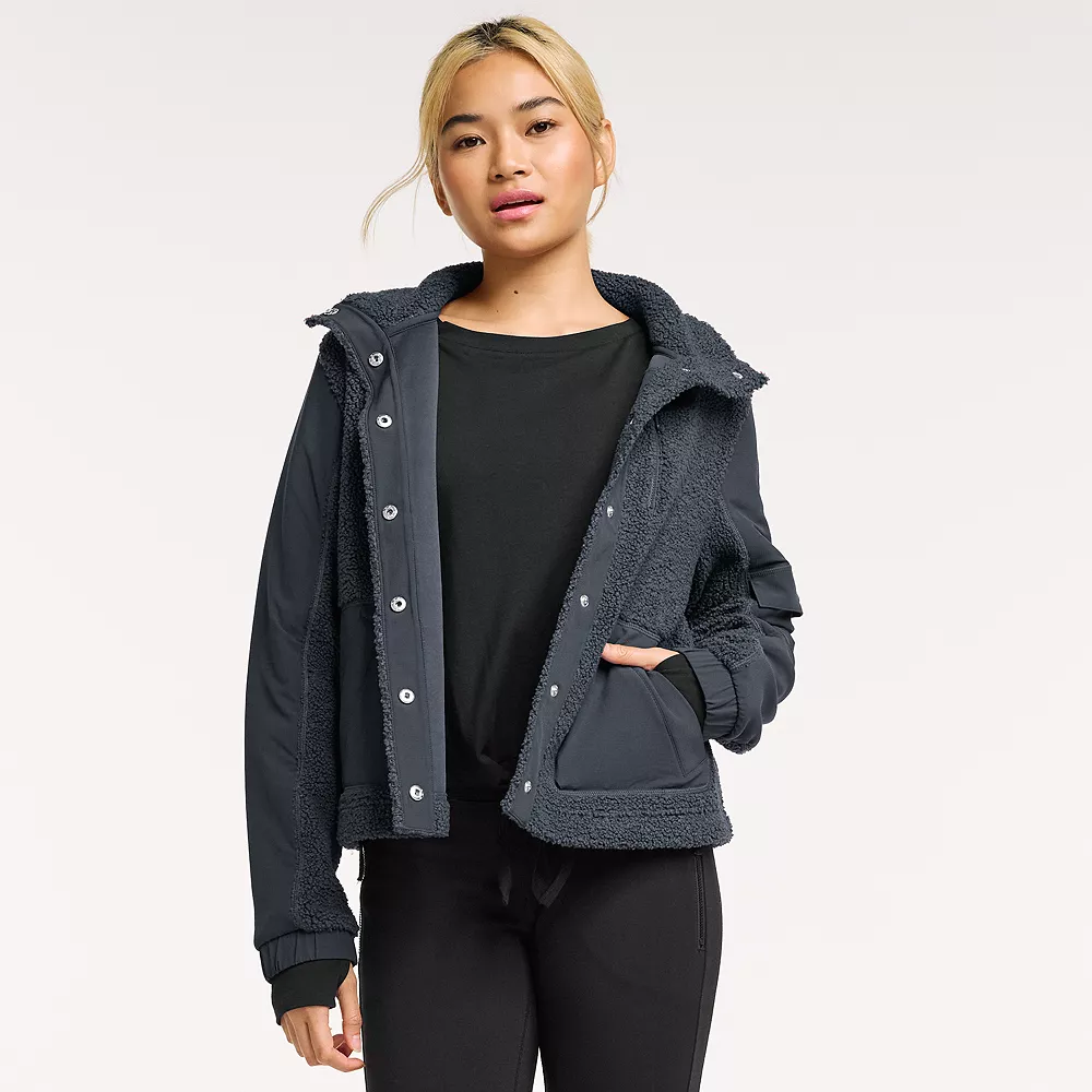 Women's FLX Boucle Mixed-Media Jacket 2 Women's FLX Boucle Mixed-Media Jacket - Image 2