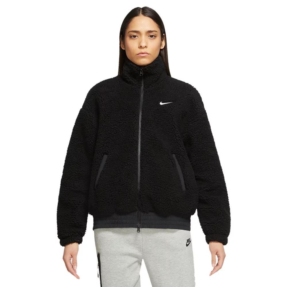 Women's Nike Sportswear Swoosh Plush Jacket 3 Women's Nike Sportswear Swoosh Plush Jacket - Image 3