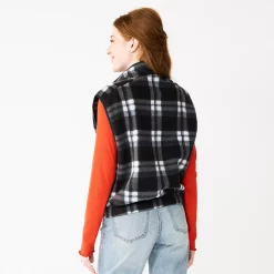 Juniors' SO® Sherpa Vest -Vans Shop 5675921 ALT