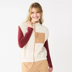 Juniors' SO® Sherpa Vest -Vans Shop 5675921 English Cream