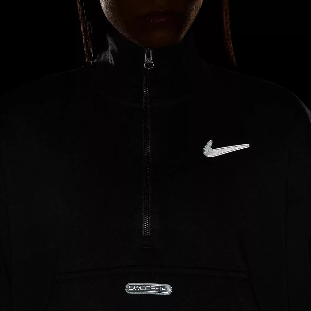 Women's Nike Sportswear Swoosh Quarter-Zip Fleece Top - Image 7
