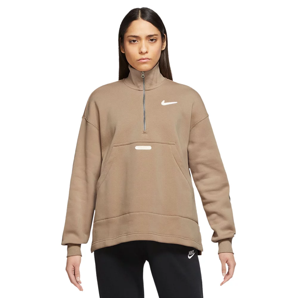 Women's Nike Sportswear Swoosh Quarter-Zip Fleece Top