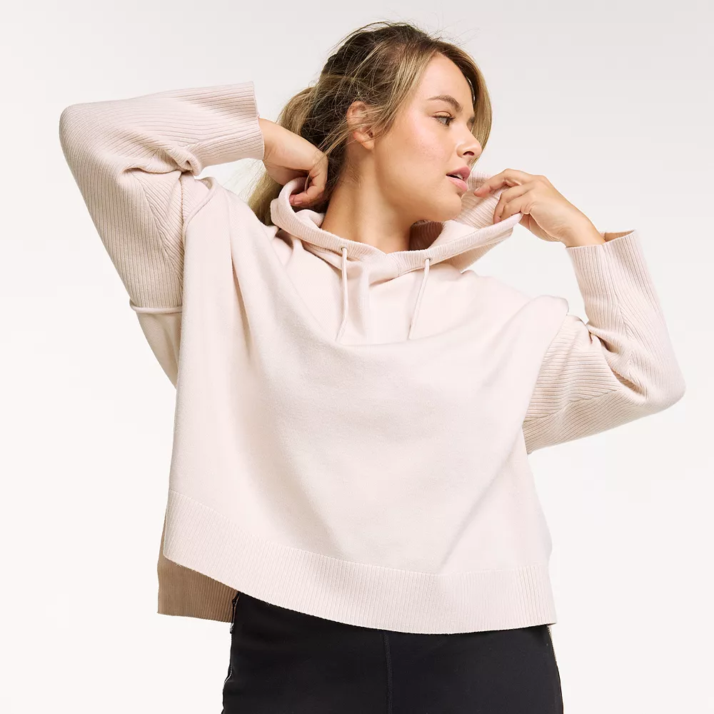 Plus Size FLX Hooded High-Low Sweater - Image 4