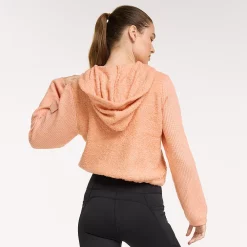 Women's FLX Hooded Half-Zip Mixed-Media Pullover 8 Women's FLX Hooded Half-Zip Mixed-Media Pullover -Vans Shop 5687132 ALT