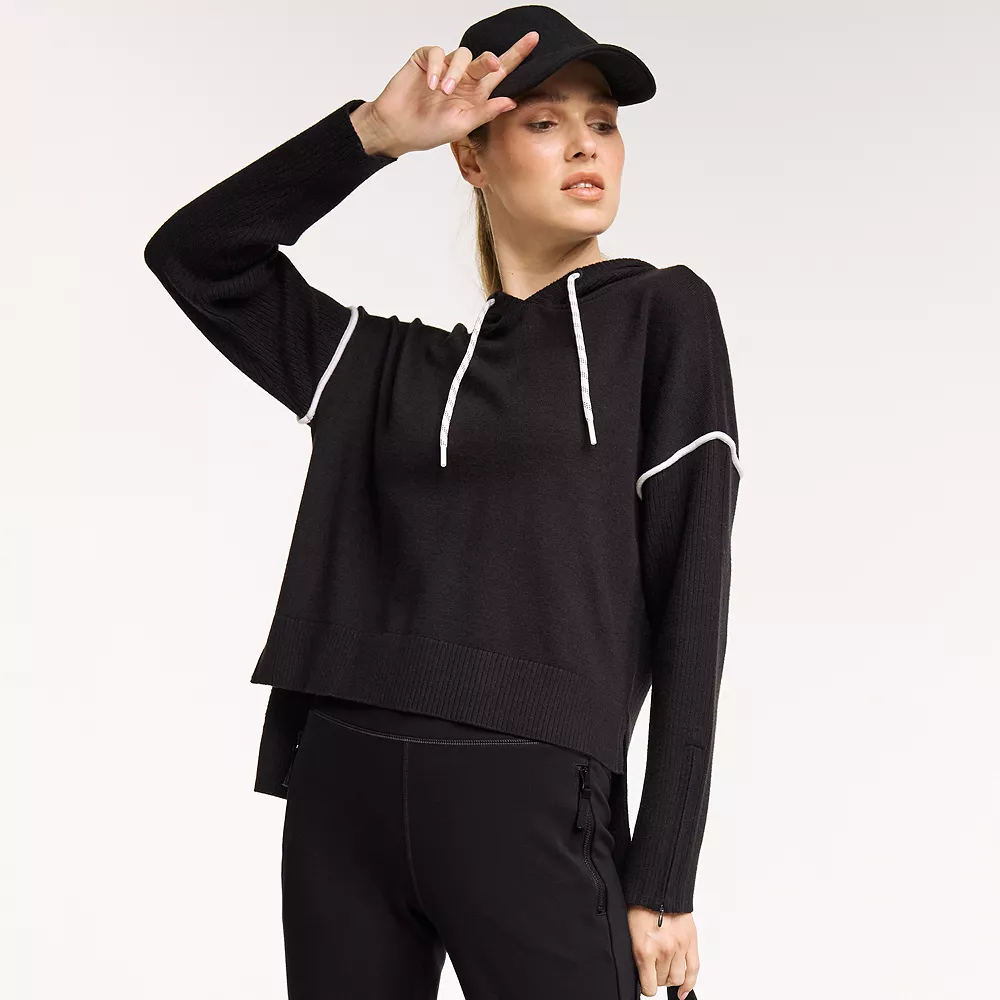 Women's FLX Hooded High-Low Sweater 3 Women's FLX Hooded High-Low Sweater - Image 3