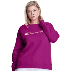 Plus Size Champion® Powerblend Graphic Fleece Sweatshirt -Vans Shop 5720804 Venture Pink