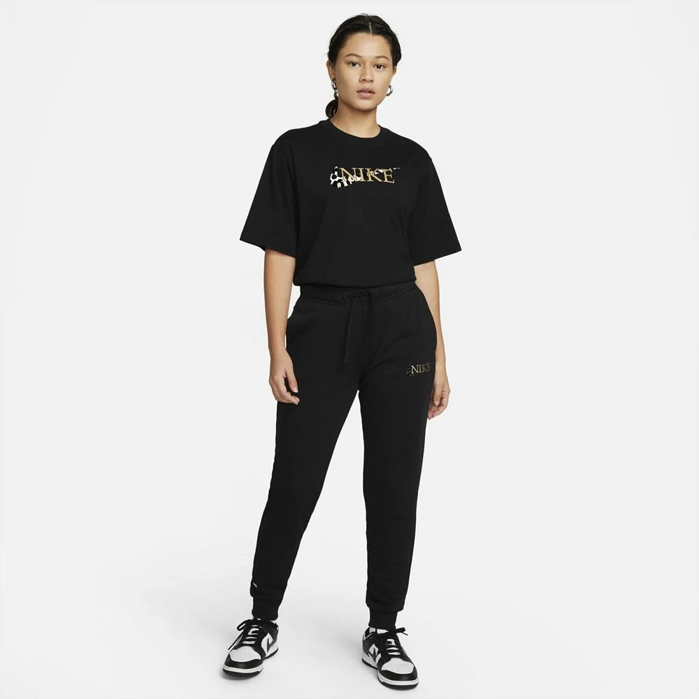 Women's Nike Sportswear Club Fleece Leopard-Print Logo Pants 5 Women's Nike Sportswear Club Fleece Leopard-Print Logo Pants - Image 5