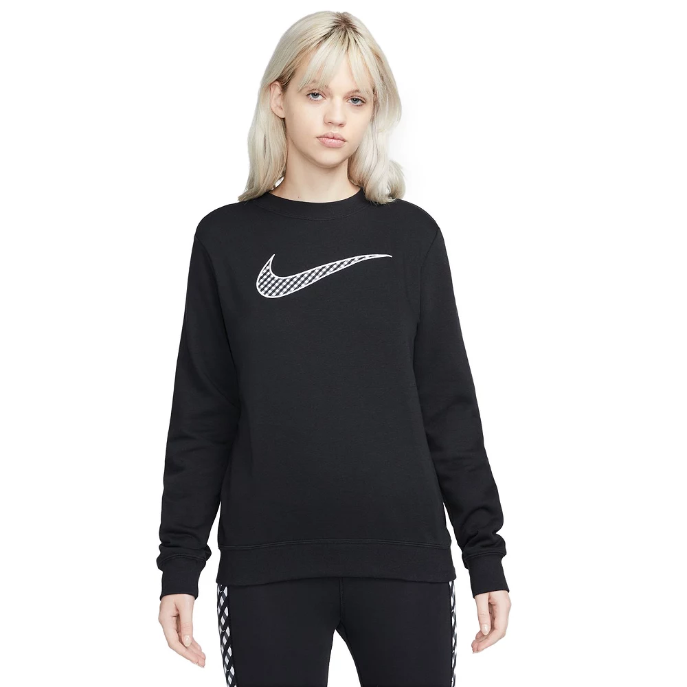 Women's Nike Sportswear Club Fleece Gingham Logo Sweatshirt