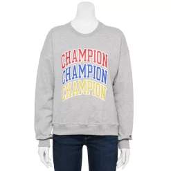 Women's Champion® Powerblend Fleece Crewneck Sweatshirt 10 Women's Champion® Powerblend Fleece Crewneck Sweatshirt -Vans Shop 6171401 Oxford Gray