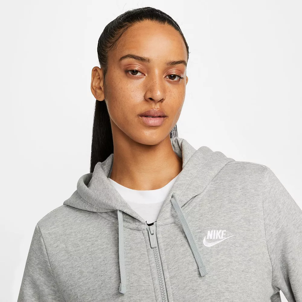 Women's Nike Sportswear Club Fleece Full-Zip Hoodie - Image 6